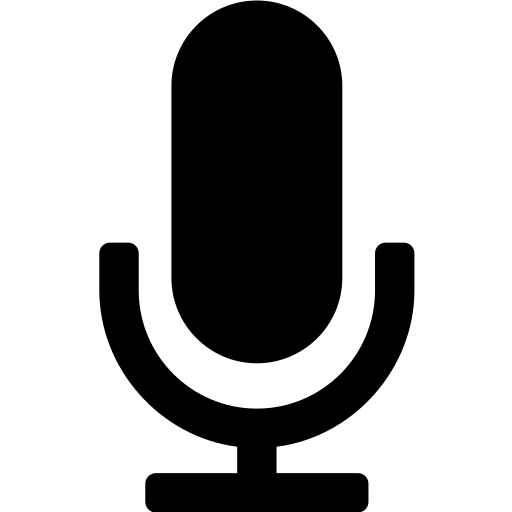 cybersecurity podcast recording icon